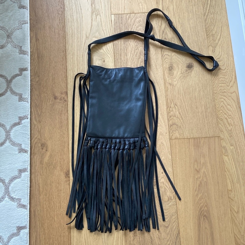 ECOTE Vegan crossbody fringe bag